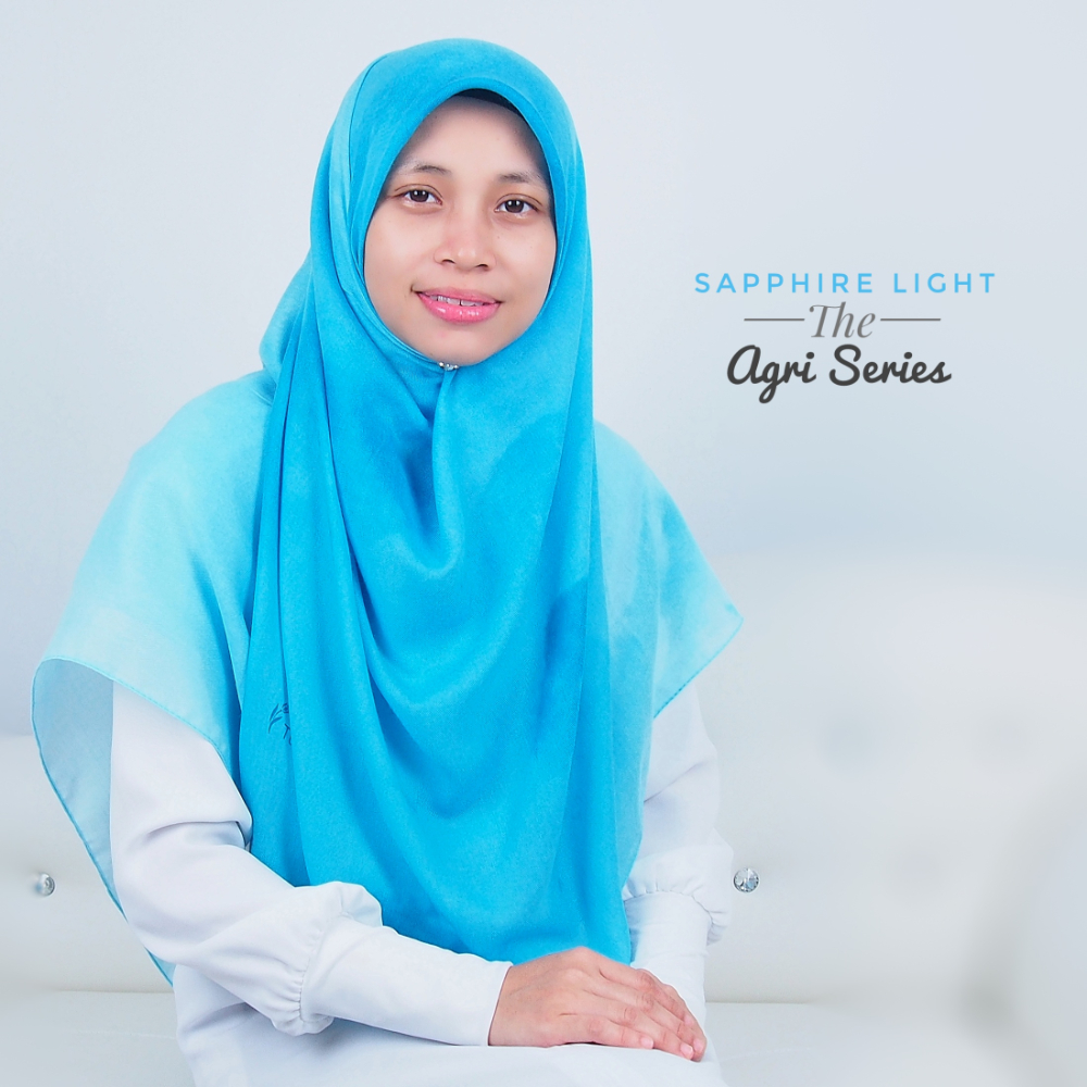 Tudung Bawal Labuh Cotton Turki Bidang 60 Sapphire Light | AnnurNida